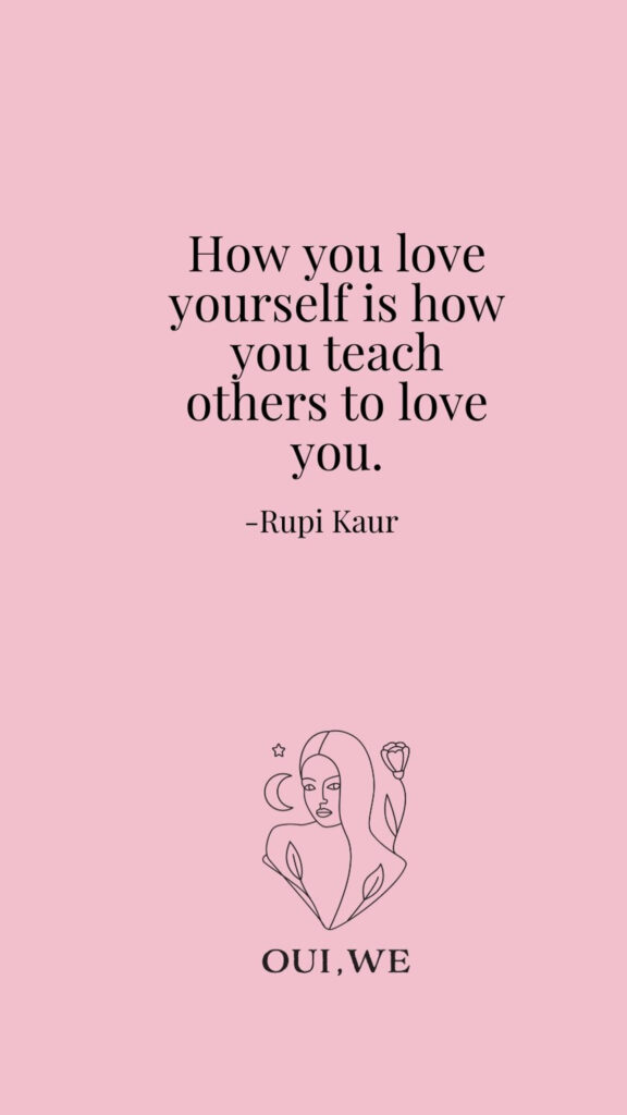 Self Love Affirmation Rupi Kaur Quote Aesthetic Manifestation Wallpaper