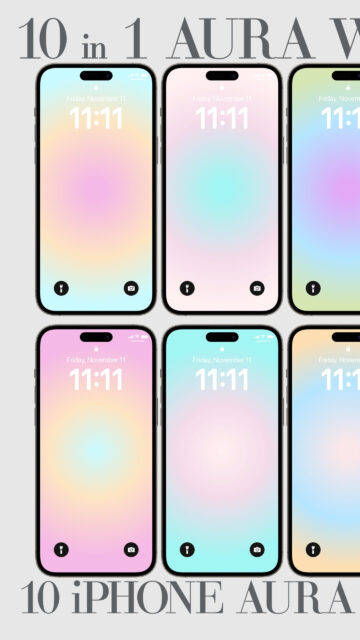 Aura Gradient Energy iPhone Backgrounds: Minimalist Manifestation Wallpaper