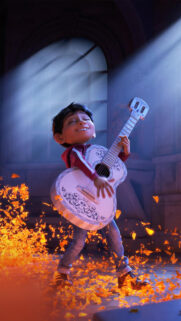 Miguel Rivera Playing Guitar Vibrant Mobile Wallpaper
