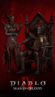 Dark Vampire Knight Throne Diablo Mobile Wallpaper