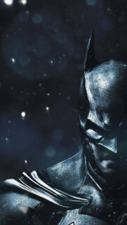 Batman Dark Night Close Up Portrait Mobile Wallpaper