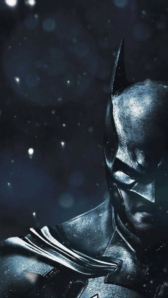 Batman Dark Night Close Up Portrait Mobile Wallpaper