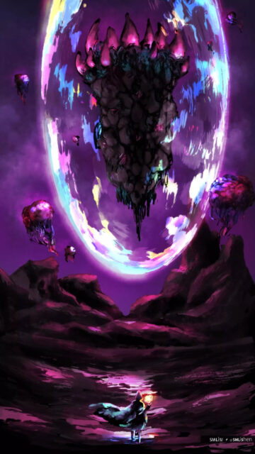 Cosmic Void Boss Encounter Mobile Wallpaper