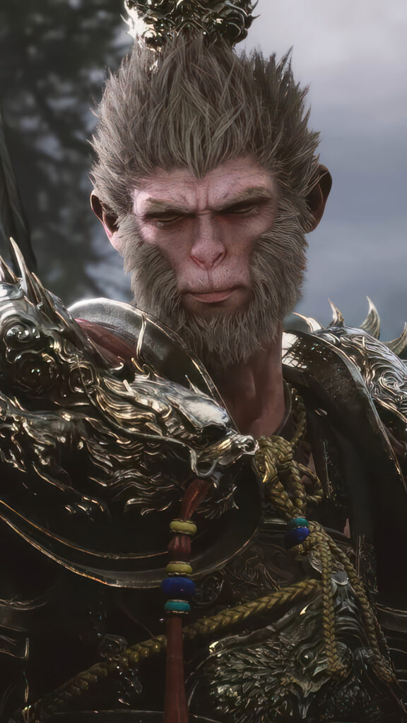Sun Wukong Detailed Portrait Fantasy Mobile Wallpaper