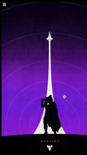 Destiny Minimalist Silhouette Guardian Mobile Wallpaper