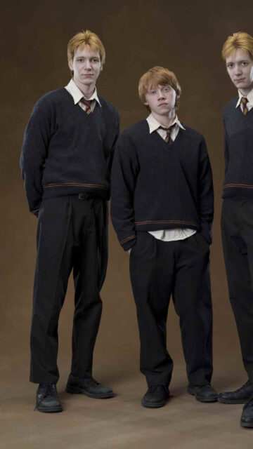 Harry Potter Weasley Brothers Official Cast Mobile Wallpaper