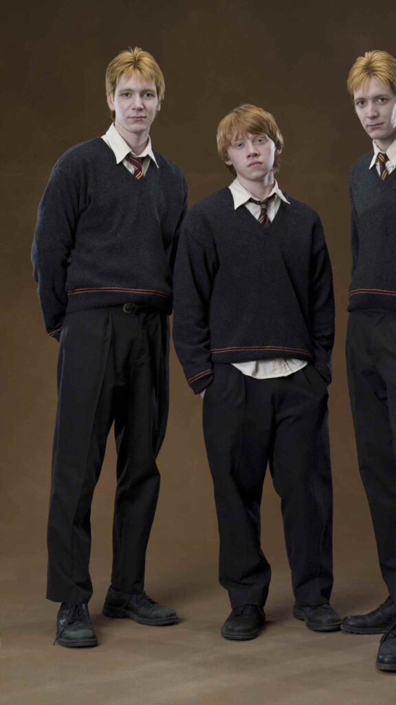 Harry Potter Weasley Brothers Official Cast Mobile Wallpaper