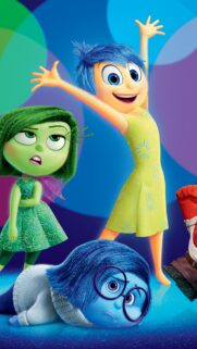 Inside Out Joy Disgust and Sadness Mobile Wallpaper