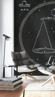 Libra Zodiac Sign Air Element Astrology Scales Artistic Wallpaper