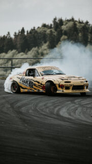 Modified Mazda Miata Drift Car Mobile Wallpaper