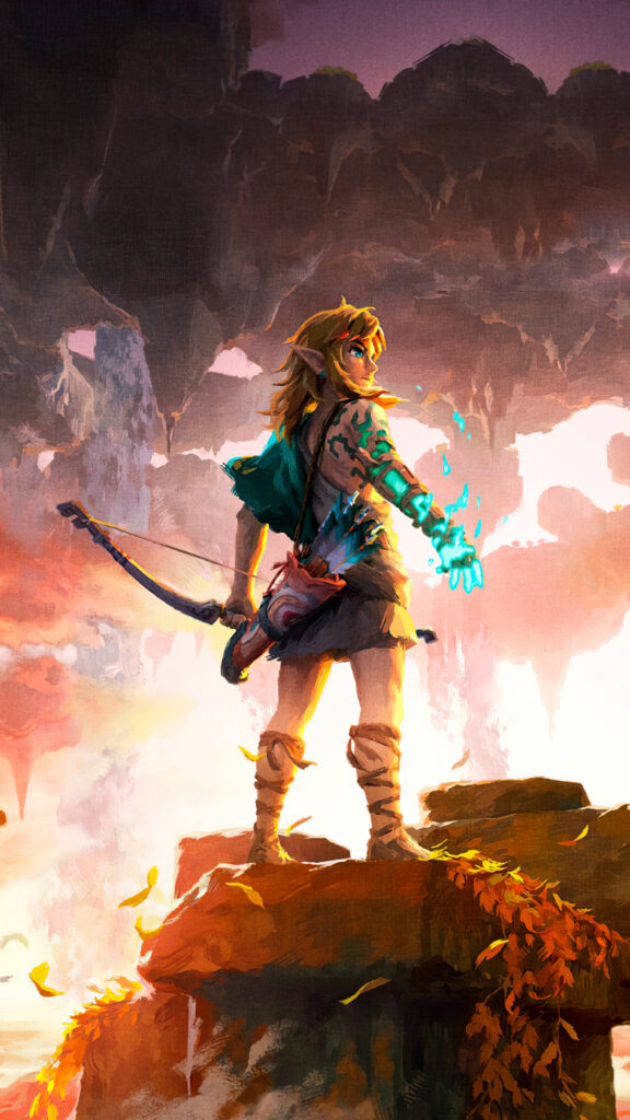 Link with Glowing Arm Mobile Wallpaper