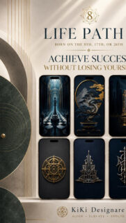 Life Path 8 Wealth and Abundance Manifestation Vision Board Wallpaper