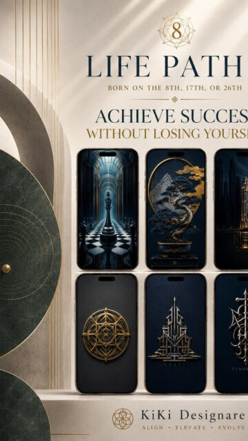 Life Path 8 Wealth and Abundance Manifestation Vision Board Wallpaper