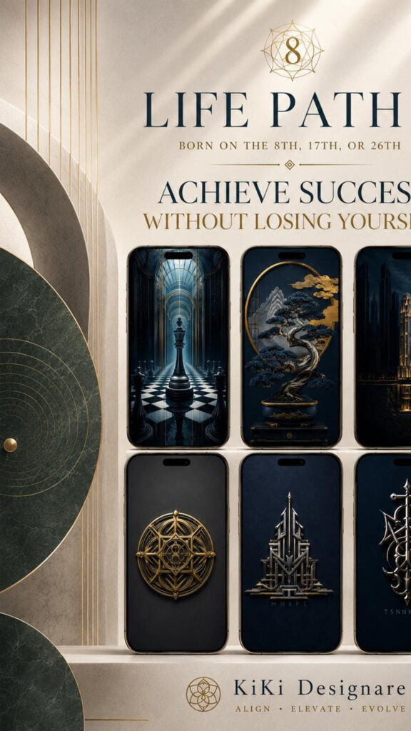 Life Path 8 Wealth and Abundance Manifestation Vision Board Wallpaper