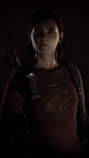 Ellie Williams Dark Portrait Mobile Wallpaper
