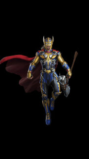 Thor God of Thunder Armored Warrior 4K Mobile Wallpaper