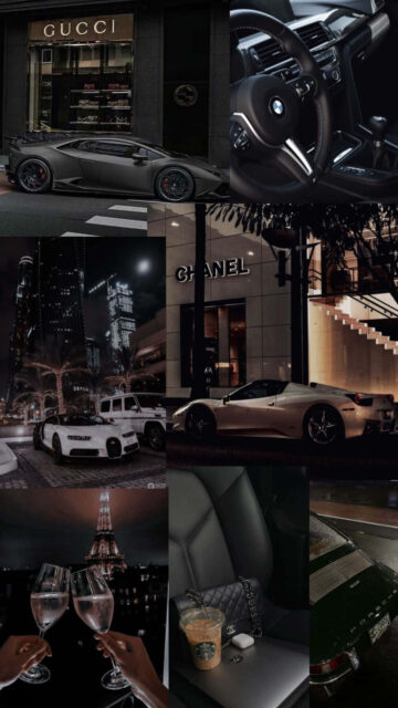 Luxury Lifestyle Vision Board Manifestation Aesthetic Wallpaper