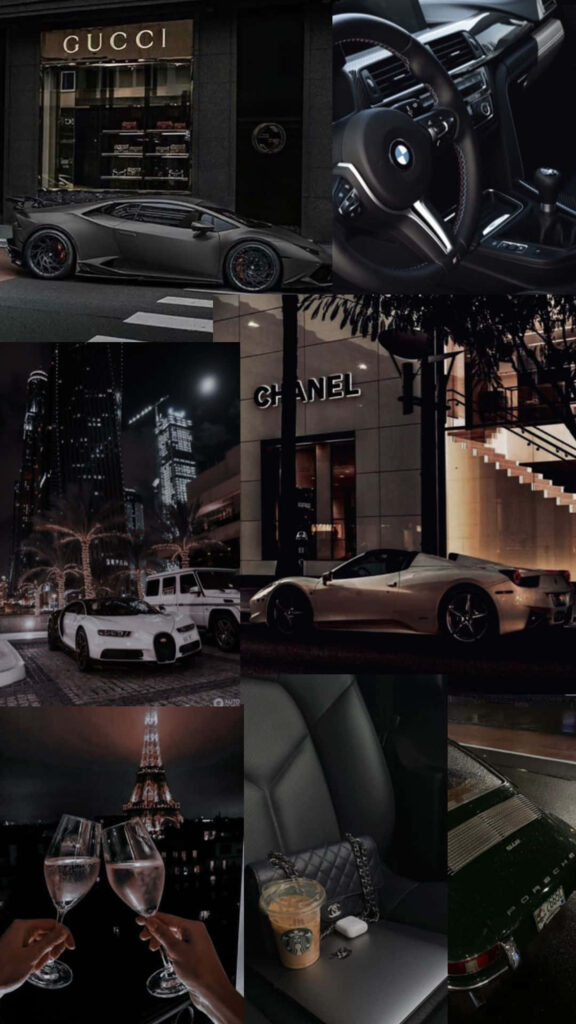 Luxury Lifestyle Vision Board Manifestation Aesthetic Wallpaper