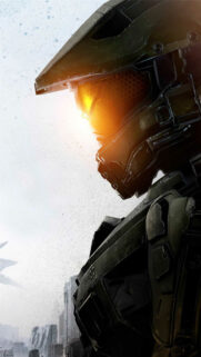 Master Chief Halo Spartan Profile Mobile Wallpaper