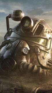 Post-Apocalyptic T-51 Power Armor Mobile Wallpaper