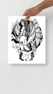 Virgo Zodiac Botanical Art: Earth Sign Celestial Aesthetic Wallpaper