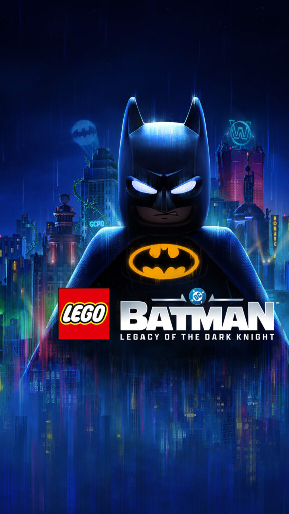 LEGO Batman Dark City Silhouette Mobile Wallpaper