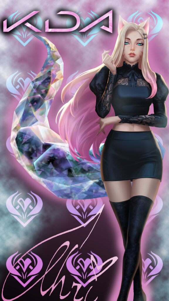 Ahri KDA All Out Mobile Wallpaper