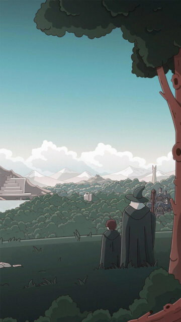 Fantasy Adventure Journey Illustration Mobile Wallpaper