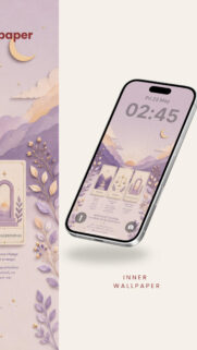 Three-Card Tarot Spread Spiritual Guidance and Manifestation Aesthetic Wallpaper