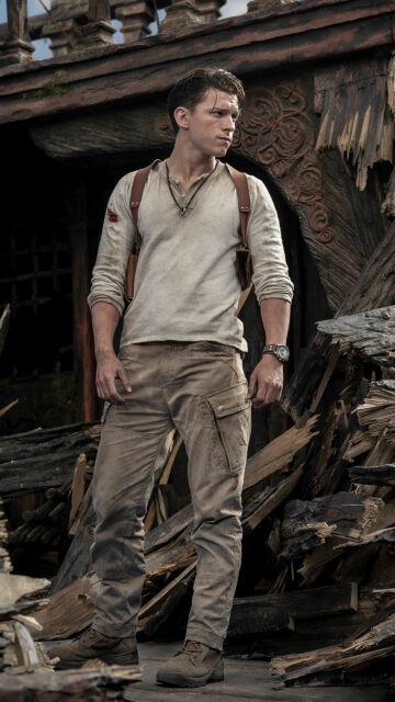 Nathan Drake Portrait Mobile Wallpaper