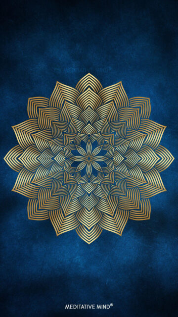 Golden Mandala Sacred Geometry for Spiritual Alignment and Energy Healing Wallpaper