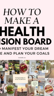Health and Wellness Manifestation Vision Board Goal Aesthetic Wallpaper