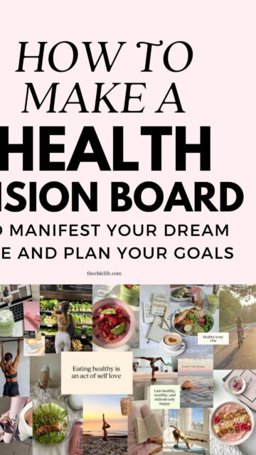 Health and Wellness Manifestation Vision Board Goal Aesthetic Wallpaper