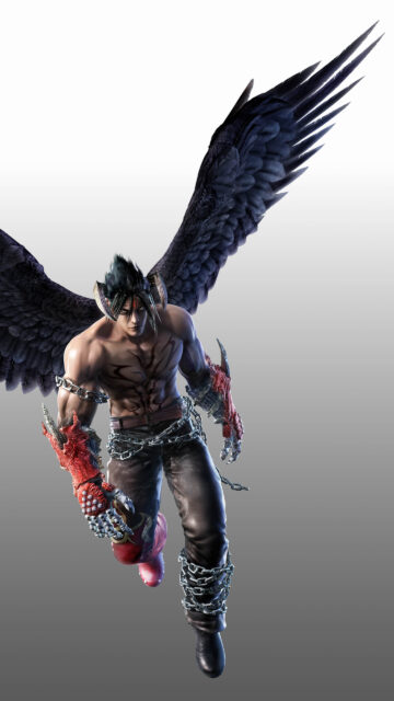 Devil Jin Fierce Winged Warrior Mobile Wallpaper