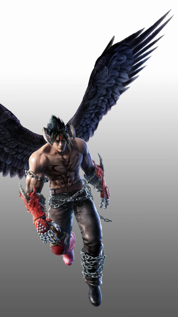 Devil Jin Fierce Winged Warrior Mobile Wallpaper