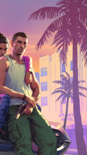 GTA VI Duo Cinematic Sunset Mobile Wallpaper