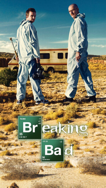 Breaking Bad Characters in Desert Mobile Wallpaper