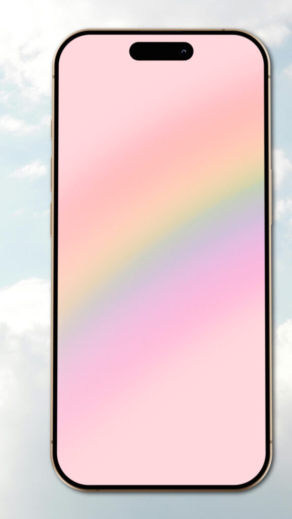 Pastel Aura Gradient Spiritual Healing Energy iPhone Wallpaper