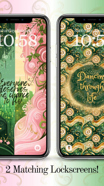 Wicked Musical Inspired Artistic Themed Digital Mobile Wallpaper