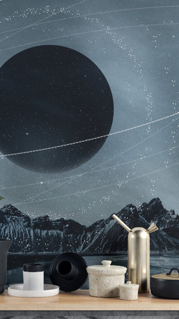 Mystical Lunar Energy and Cosmic Connection Aesthetic Wallpaper