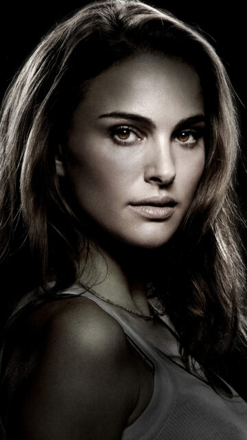 Natalie Portman Dramatic Portrait 4K Mobile Wallpaper