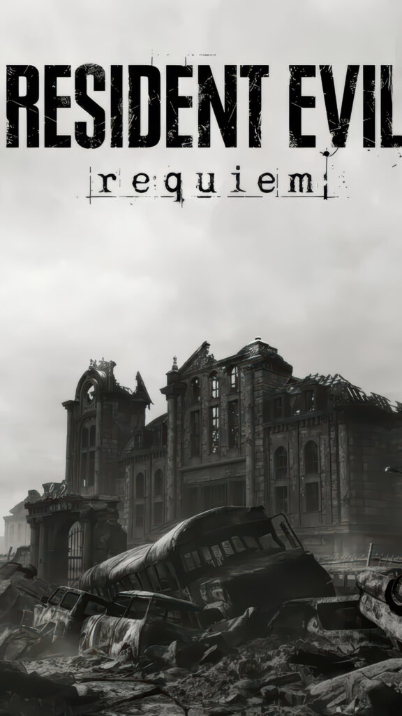Resident Evil Requiem Post-Apocalyptic Ruin Mobile Wallpaper