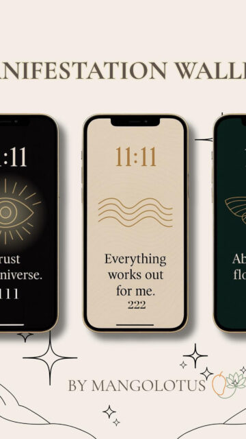 Aesthetic Manifestation Phone Wallpapers for Positive Affirmations Wallpaper