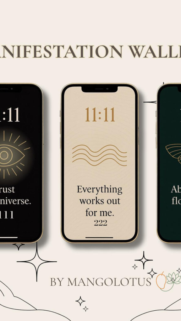 Aesthetic Manifestation Phone Wallpapers for Positive Affirmations Wallpaper