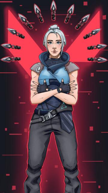 Jett Valorant Fanart Mobile Wallpaper