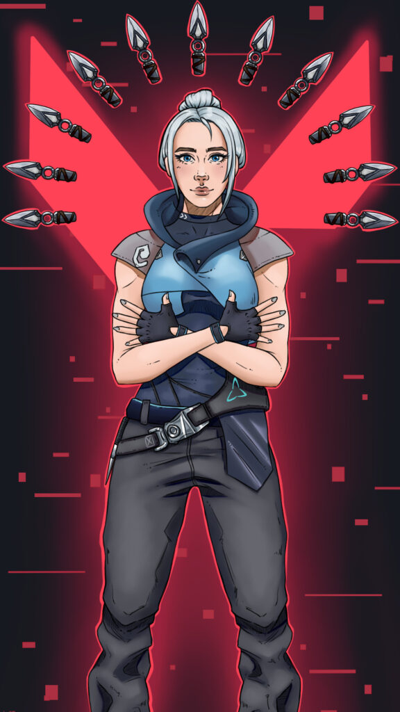 Jett Valorant Fanart Mobile Wallpaper