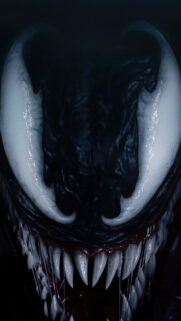 Venom Extreme Close-up Cinematic Mobile Wallpaper