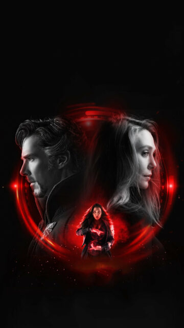 Doctor Strange and Scarlet Witch Cinematic Mobile Wallpaper