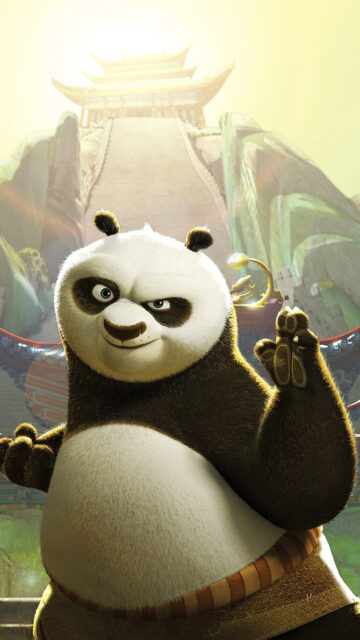 Po the Panda Kung Fu Panda Mobile Wallpaper