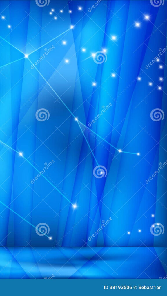 Gemini Constellation Celestial Blue Stars Zodiac Air Sign Wallpaper